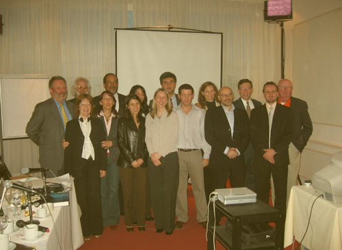 Marv (2nd row, right)  and faculty at ACEW Argentina, 2006